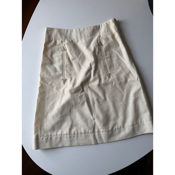 Vintage See by Chloe Cream Skirt - Size US 4/ EU 40 - Picture 1 of 7